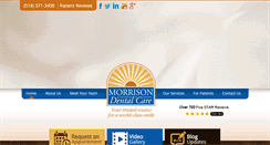 Desktop Screenshot of morrisondentalcare.com