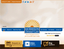 Tablet Screenshot of morrisondentalcare.com